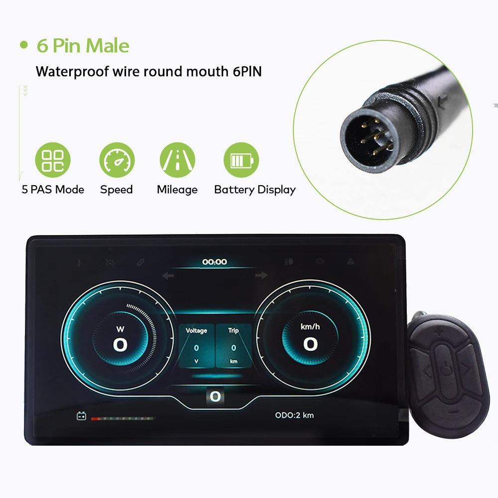 [Haytrix-US] Fatbike V20 Screen EBike LCD Display Bicycle Speedometer Cycling Computer for Bikes Accessories