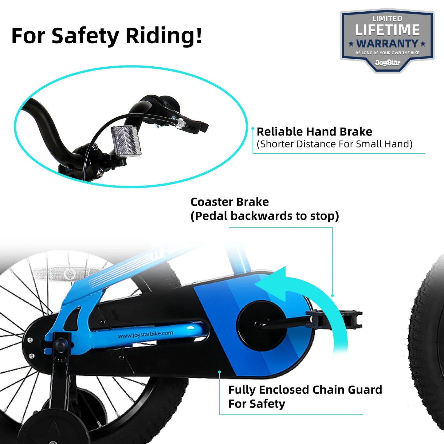 JOYSTAR Kids Bike 12 14 16 18 Inch Kids' Bicycle for Toddler and Kids Ages 2-9 Years Old, BMX Style Bike with Training Wheels