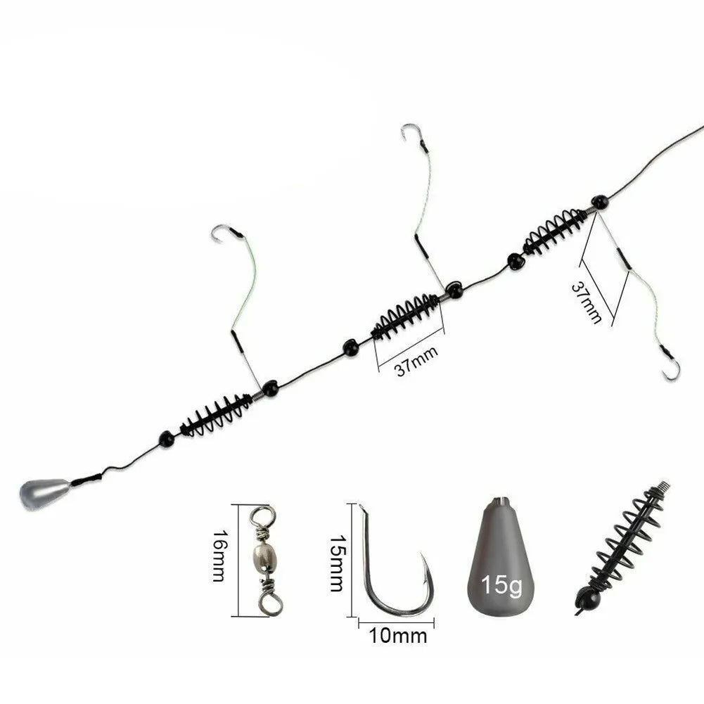 Fishing Hook Artificial Lure Bait Cage Set Fish Feeder Baitholder Anzol Peche Catfish Jig Carp Fishing Tackle 15/20/25/30/35/40g