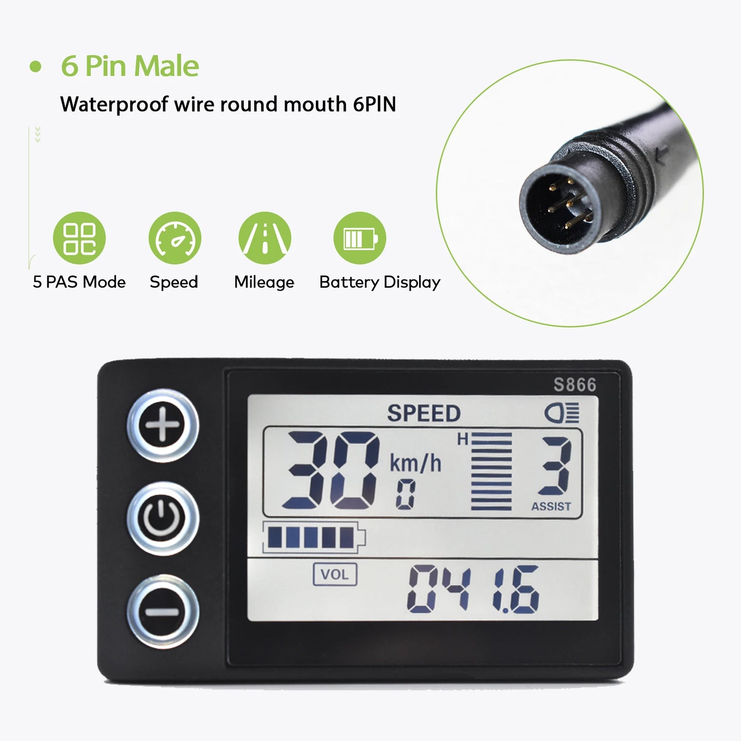 [Haytrix-US] Ordinateur De Vlo Avec Fil Scooter Accessories Electric Scooter Bike Computer Lcd Screen Bike Bicycle Speedomet