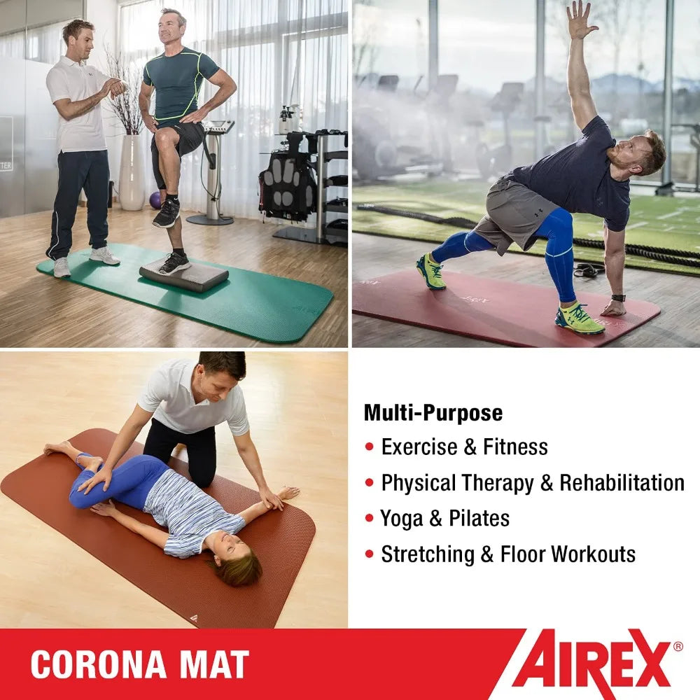AIREX Corona 200 Premium Exercise Mat for Yoga, Physical Therapy, Rehabilitation, Balance & Stability Exercises, Pilates, Aerobi