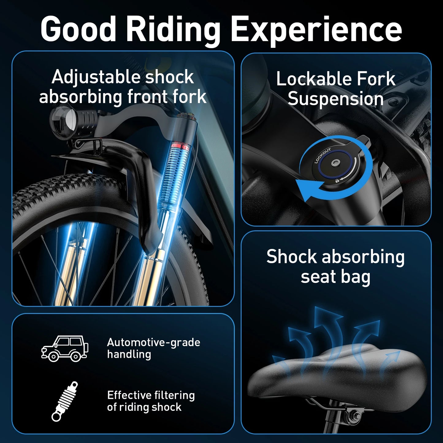 26" 24" Electric Motorcycles E Bike For Adults, 650W Peak Motor Ebike 25Mph 35Miles 10.4AH 13.5AH Electric Mountain Bicycle