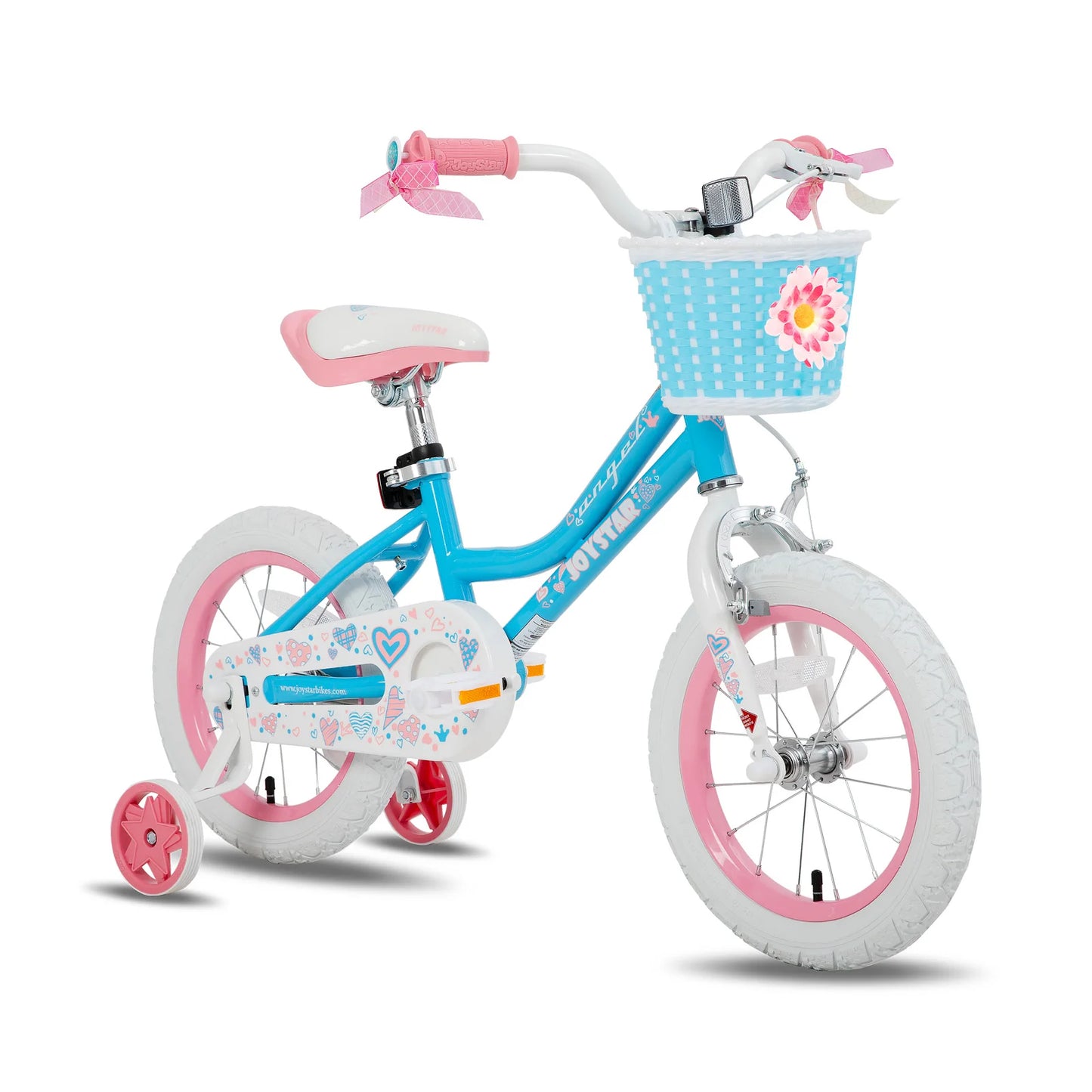 US warehouse Colorful Girls Bike with Basket & Training Wheels 12 14 16 18 Inch Kids Bike Foot Brake Child Children Bicycle
