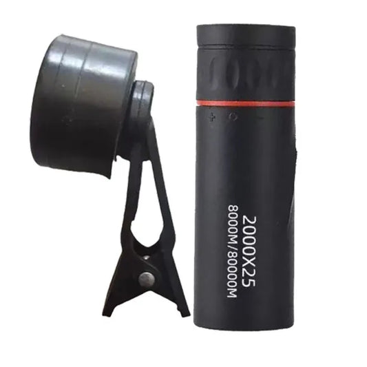2000X25 High Magnification High-Definition Binoculars, Mini Portable Outdoor Travel Professional Telescope
