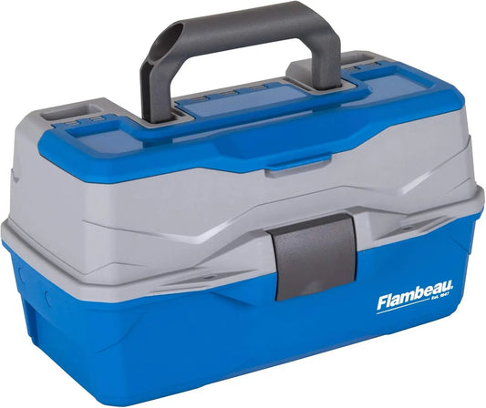 Portable Tackle Box With 15 Tray Compartments