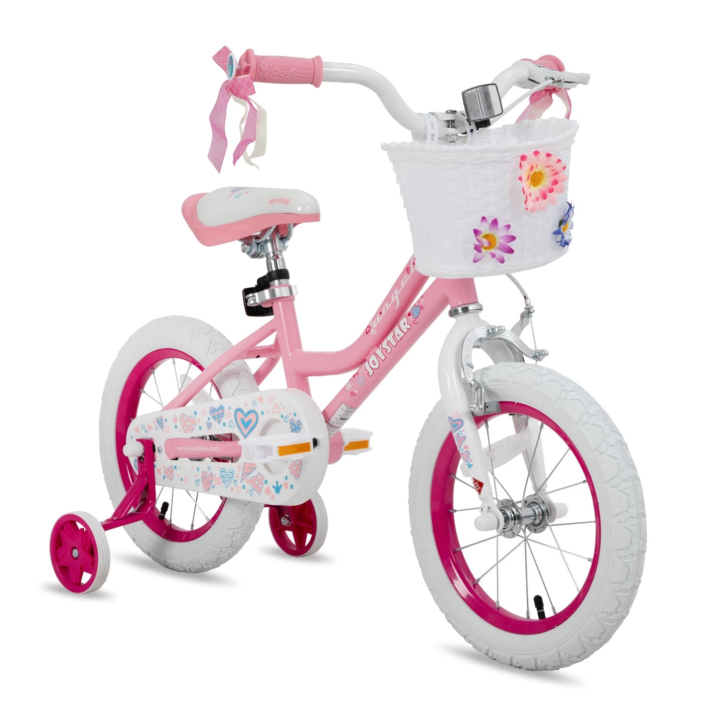 US warehouse Colorful Girls Bike with Basket & Training Wheels 12 14 16 18 Inch Kids Bike Foot Brake Child Children Bicycle